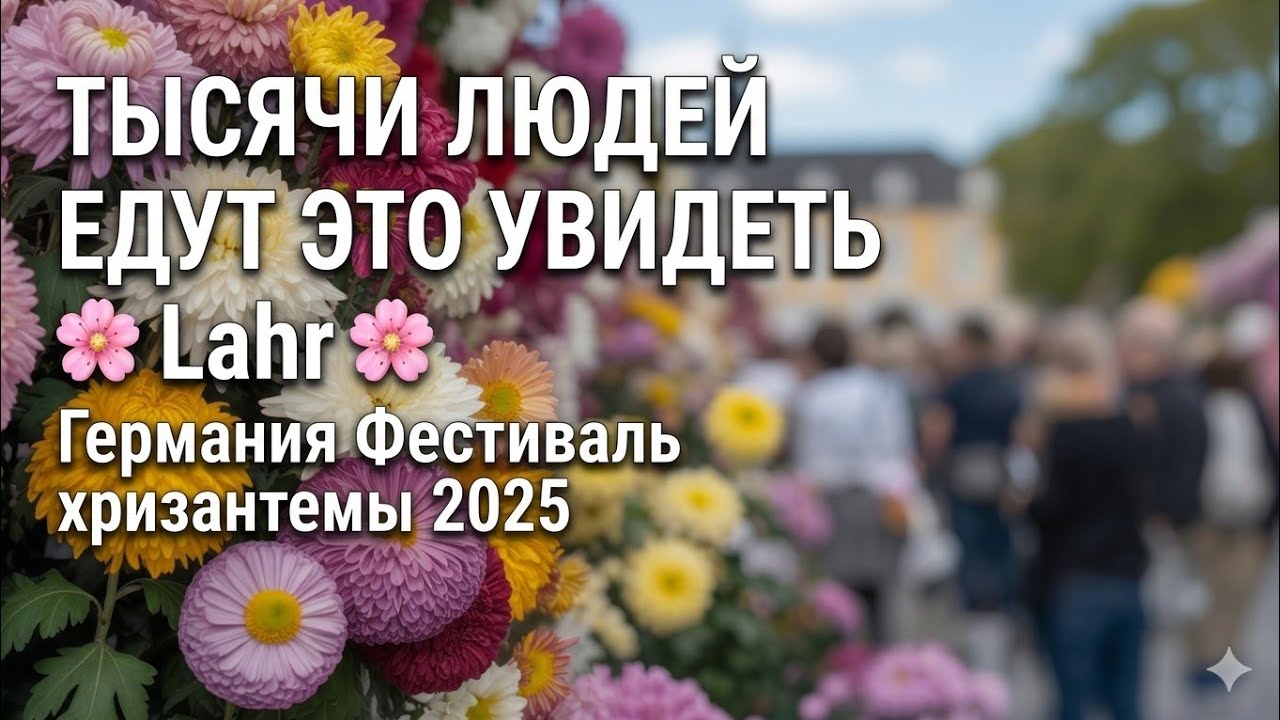 Германия Фестиваль хризантемы 2025🌸 Lahr Schwarzwald 