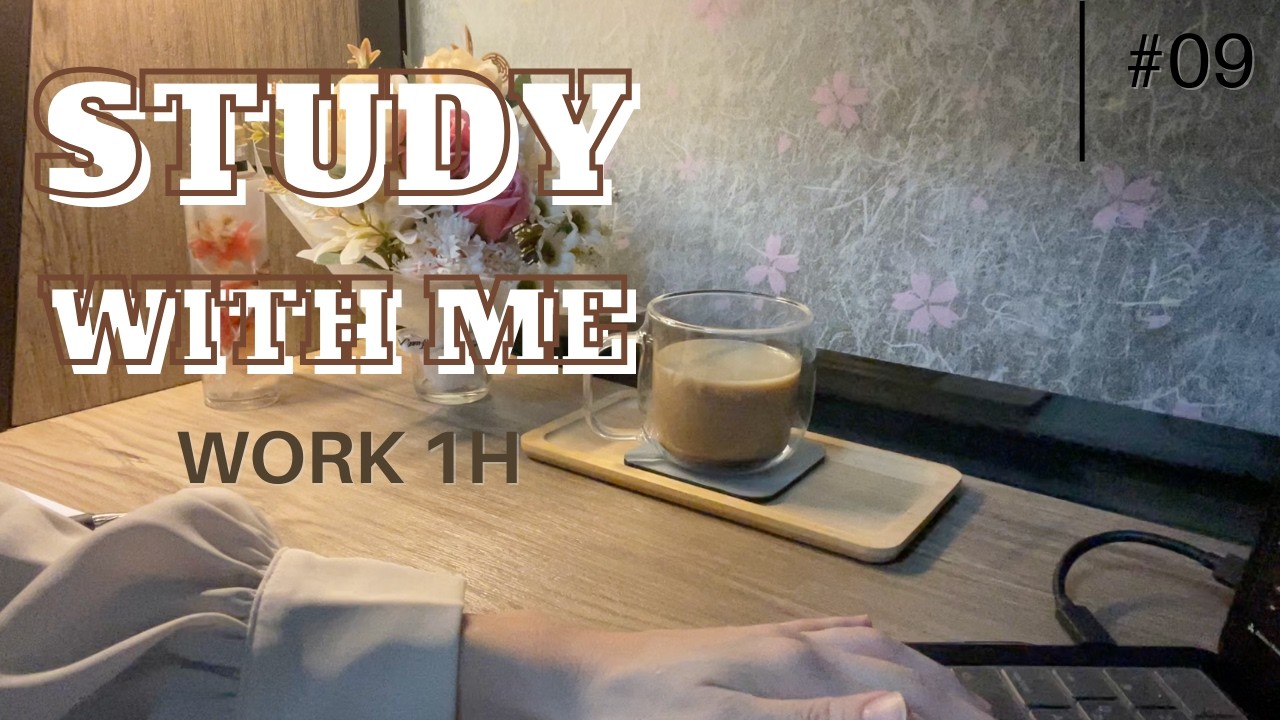 1 Hour Focus ⏳️ WORK&STUDY 📚️ No Music Deep Concentration 👩‍💻 Noise / Lofi【WORK WITH ME #09】