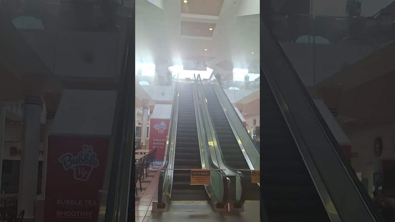 Walking around the mall before it opens 