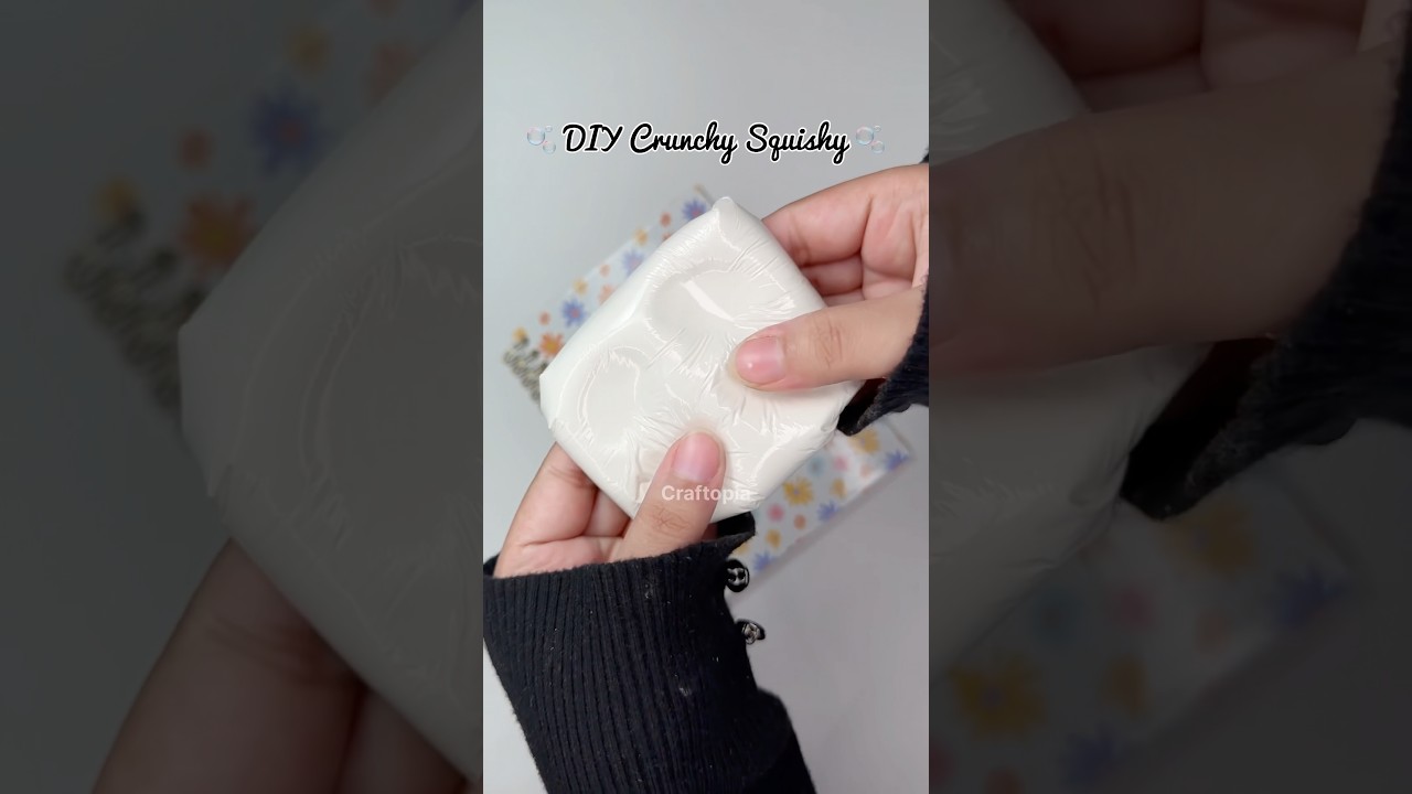 DIY Crunchy Squishy 🫧 #diy #diysquishy #squishy #diy #craft #crafts #thingstodo #craftopia