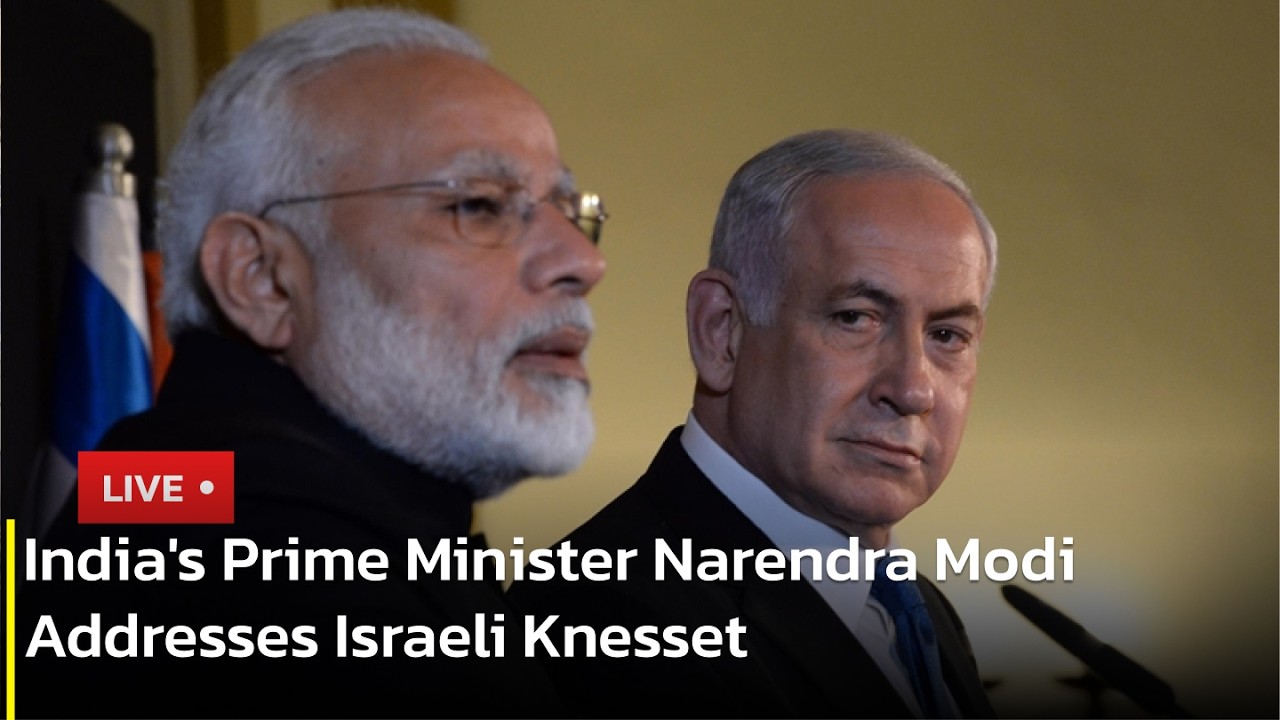 🔴LIVE: India's Prime Minister Narendra Modi Addresses Israeli Knesset | AC13