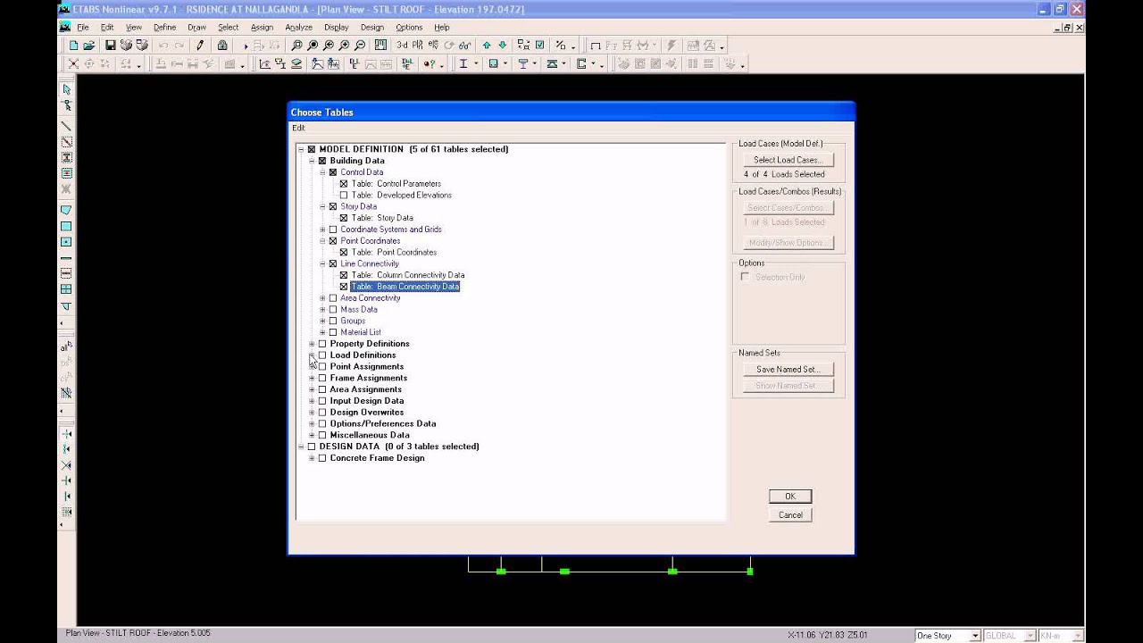 Creation of ETABS MDB FILE