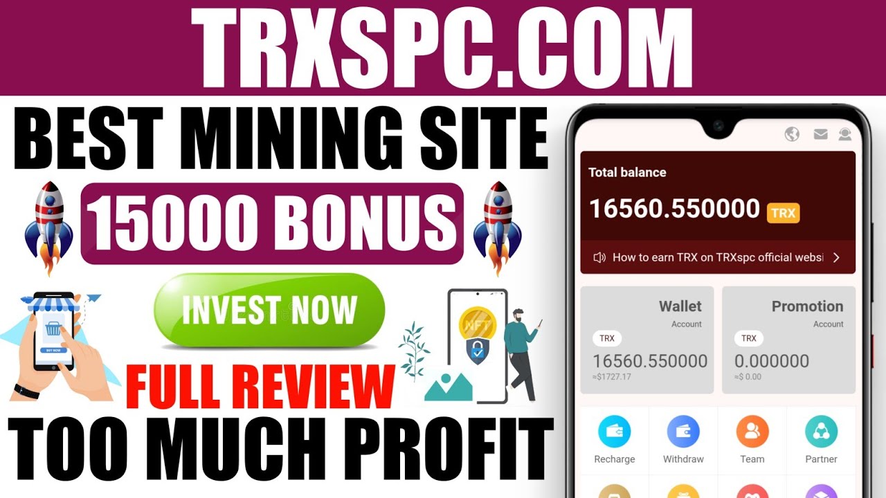 Trxspc Site Review | New Trx Cloud Mining Project 2021 | Live Trx Deposit