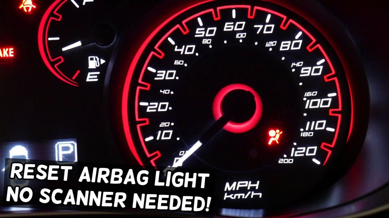 HOW TO RESET AIRBAG LIGHT WITHOUT TOOLS SCANNER ON DODGE DART, CHRYSLER 200. AIR BAG LIGHT