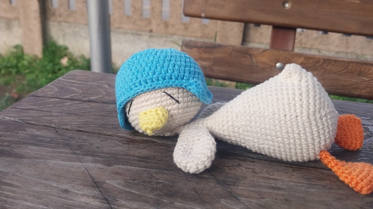 Amigurumi uykucu ördek yapımı  2.bölüm kafa yapımı  amigurumi sleeping duck