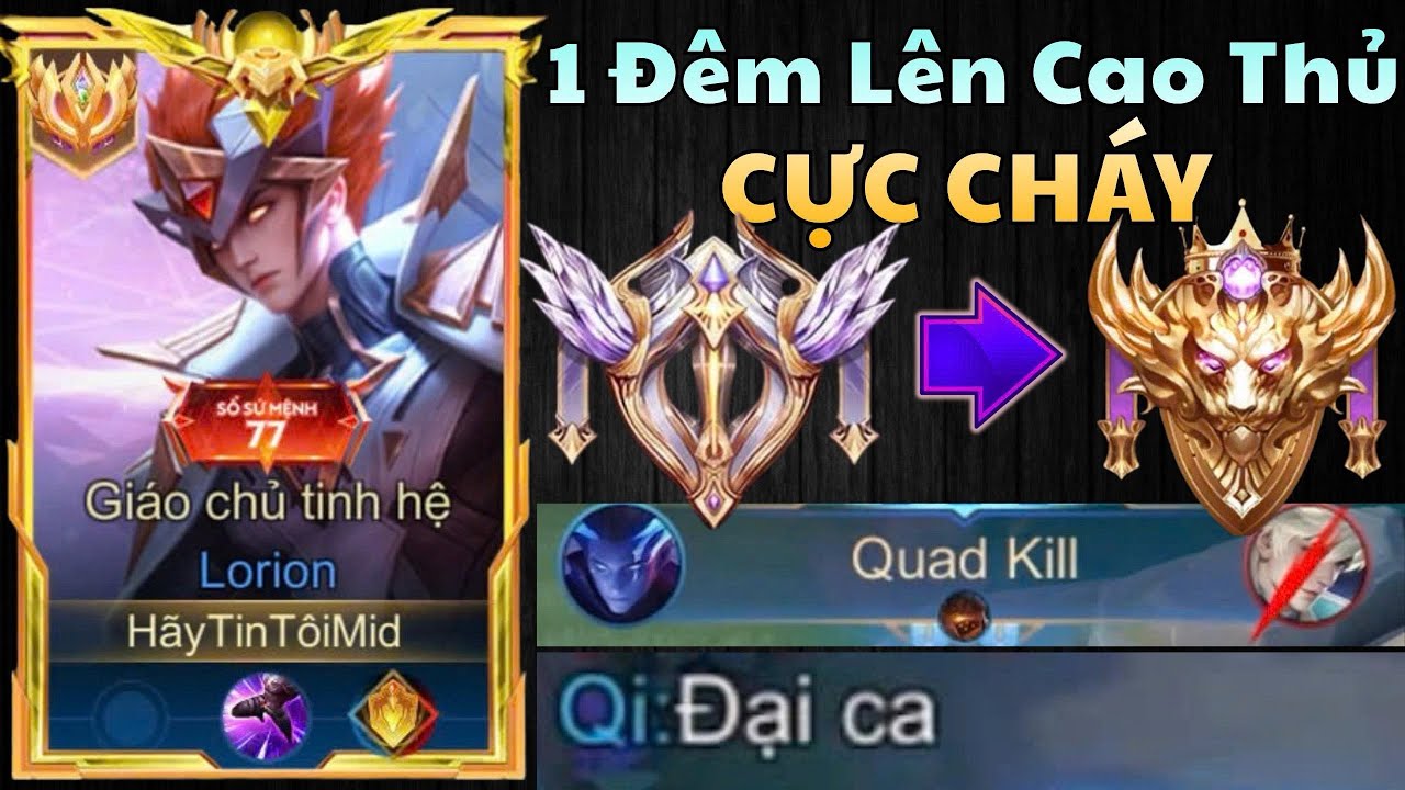 Top Lorion Ấn Vàng Đi Đơn Rank Đầu Mùa - Leo Từ Tinh Anh Lên Cao Thủ Phong Độ Cực Cháy! | Liên Quân
