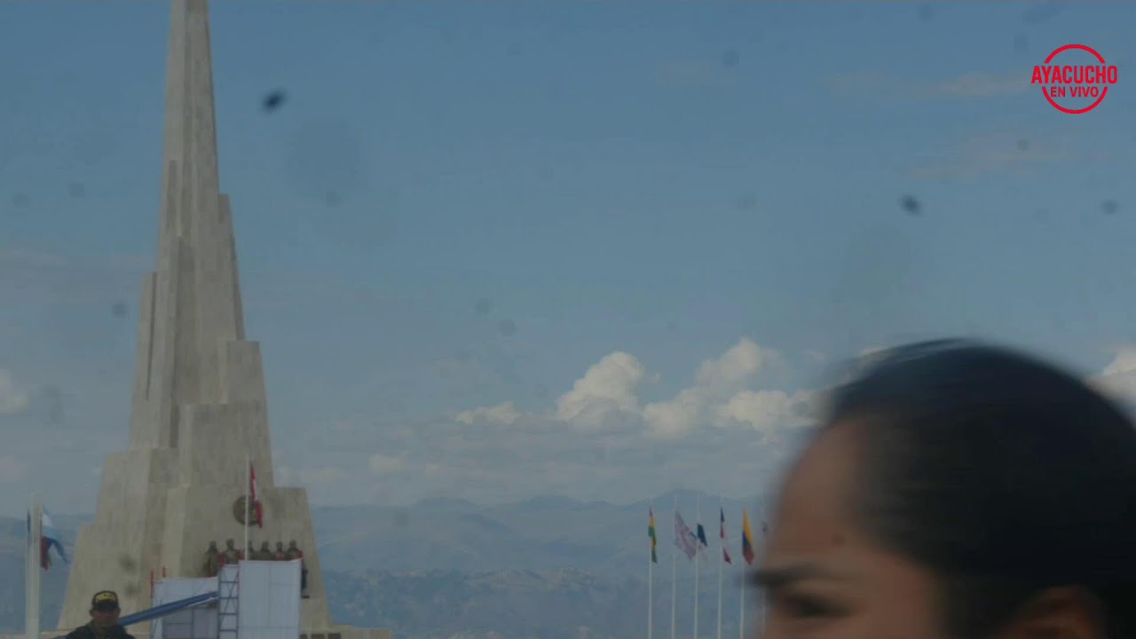 Desde la Pampa de Ayacucho - Escenificación de la batalla  de Ayacucho