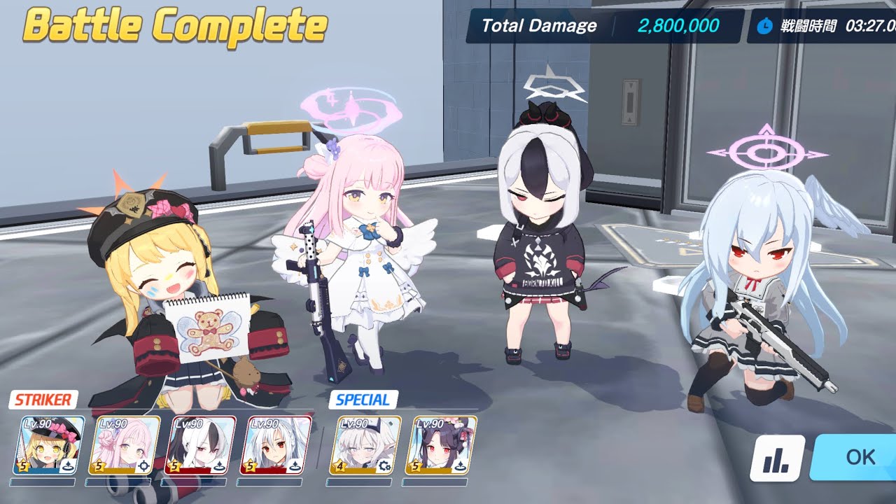 【ブルアカ】 鋼鉄大陸攻略戦 ホドC(INSANE) フルオート 1凸 忙しい人向けシリーズその1