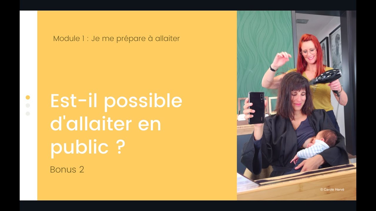 Est-il possible d’allaiter en public ?