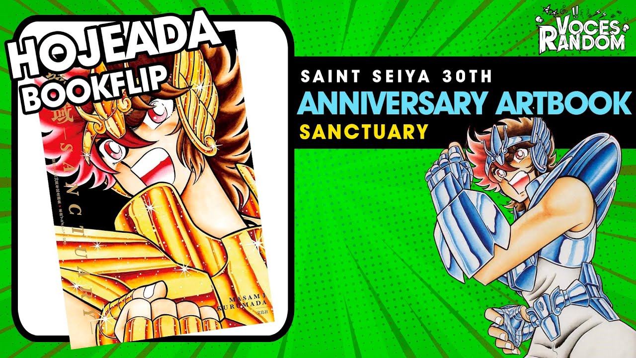 Saint Seiya 30th Anniversary Sanctuary Artbook 📖 HOJEADA / BOOK FLIP