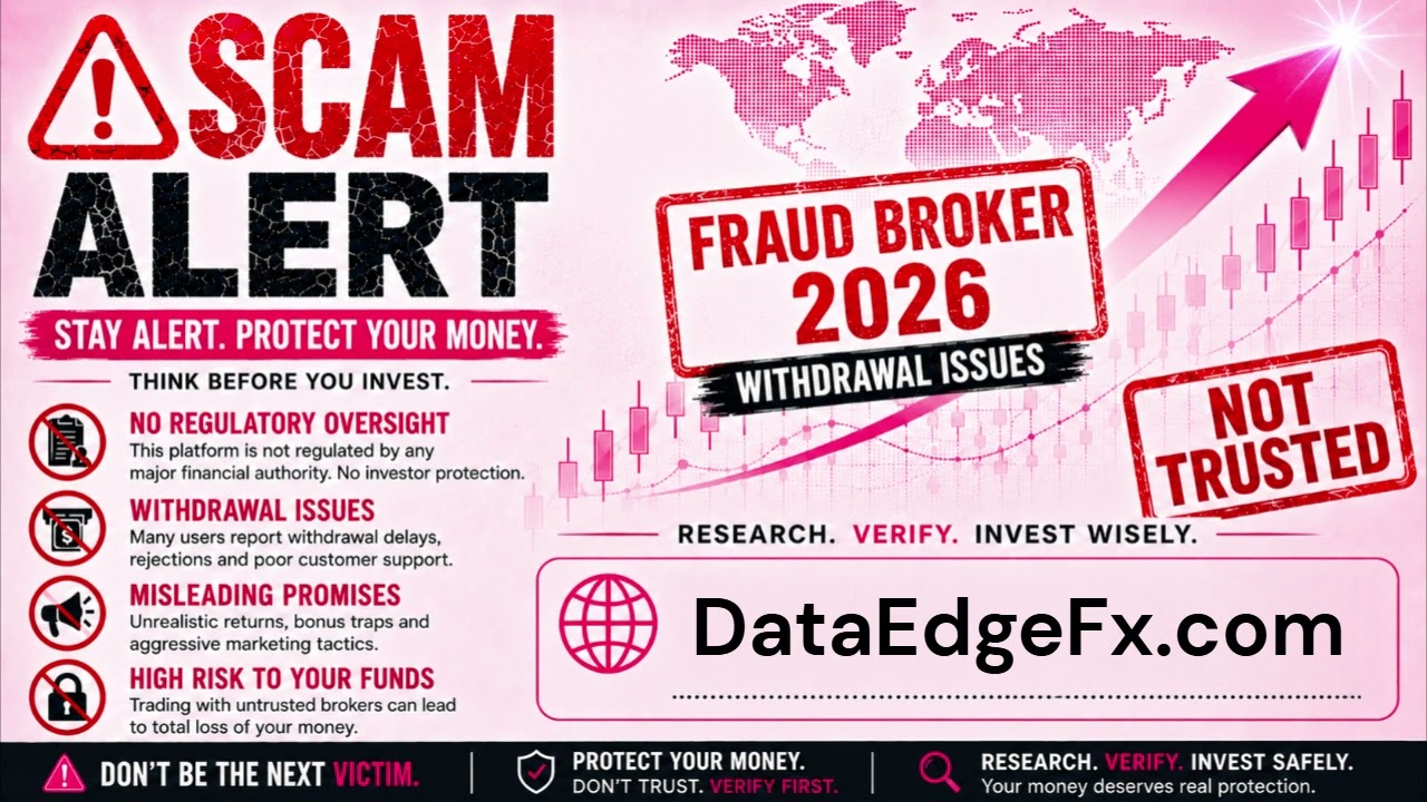 DataEdgeFx.com Scam Broker Alert: Investors Report Withdrawal Fraud and Fake Tax Demands