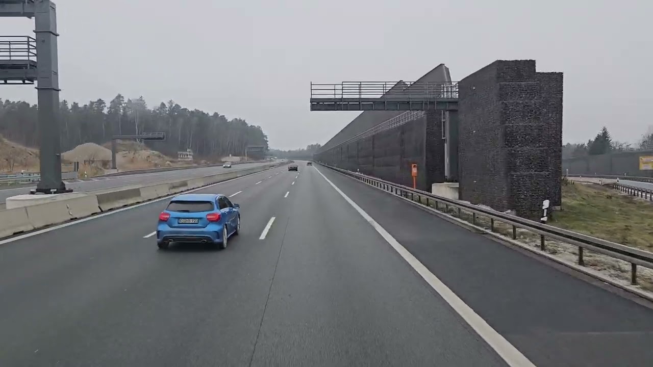 335 4K POV Real Truck Driving MAN TGX 510 Germany A6 to A81 part 1