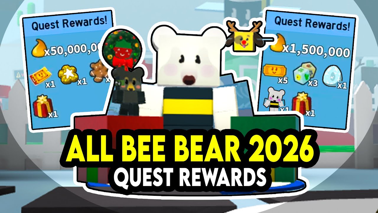 All Bee Bear Quest Rewards in Beesmas 2025 (Part 1) | Bee Swarm Simulator