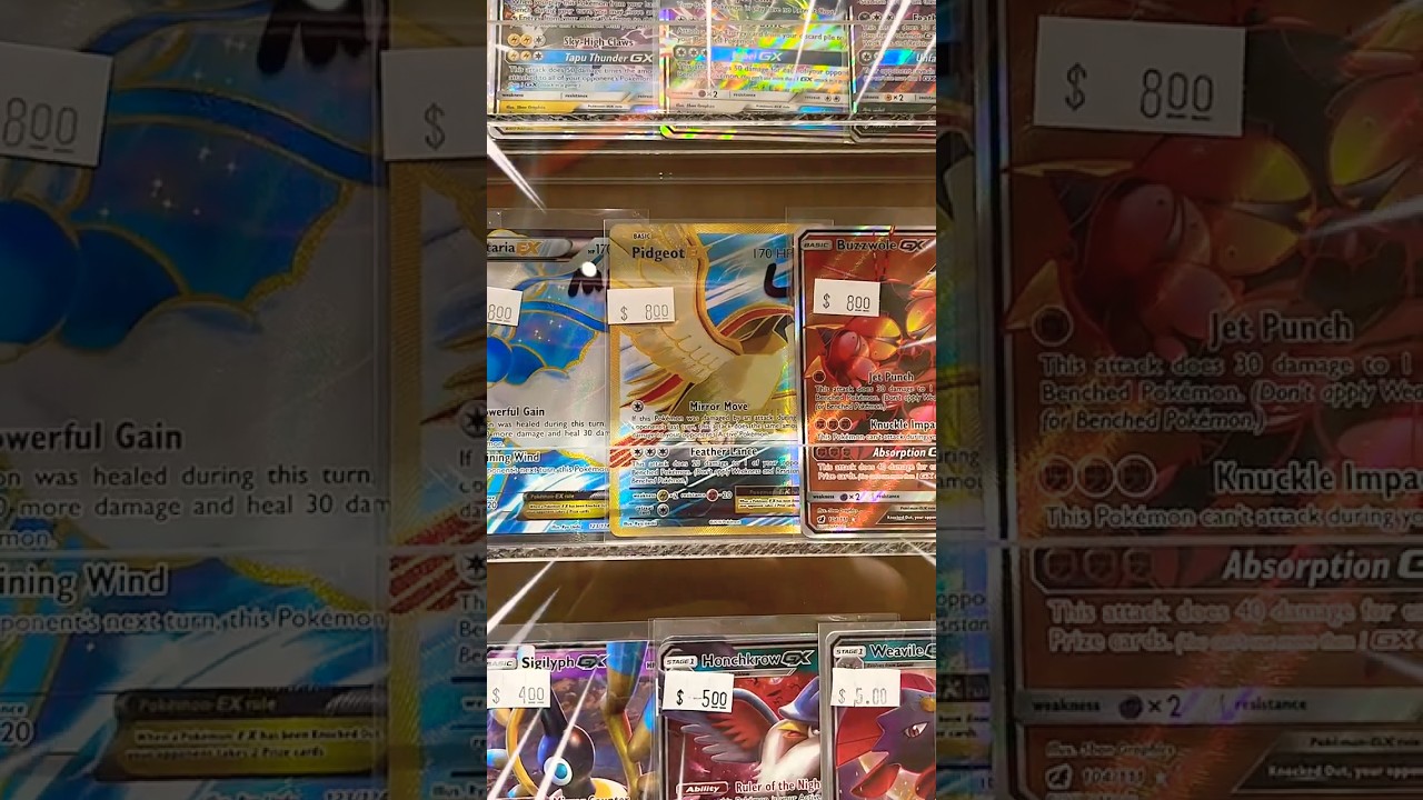 J&rsquo;ach&egrave;te 💸 la carte Pidgeot EX 104/108 pour 8,00 $ ! #shorts #collection #pokemon #cards