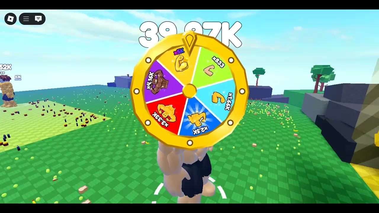 I play ROBLOX Eat pizza to get GIGACHAD