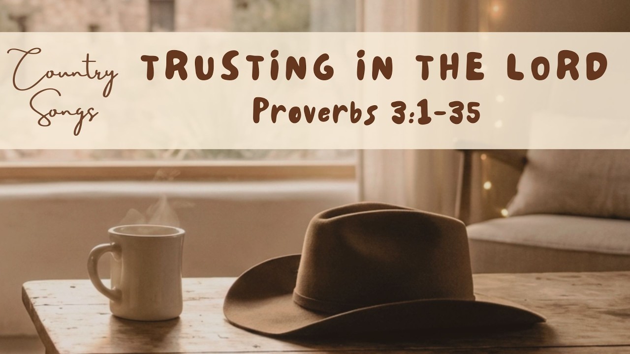 9. Trusting in the Lord 🐎 Singing Proverbs 3:1-35 🤠 Relaxing Country Christian Songs