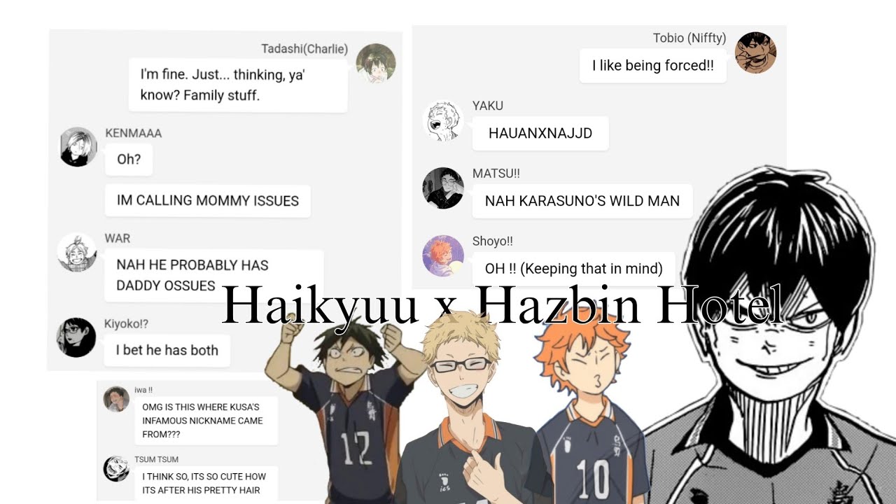 Haikyuu x Hazbin Hotel / Part 1