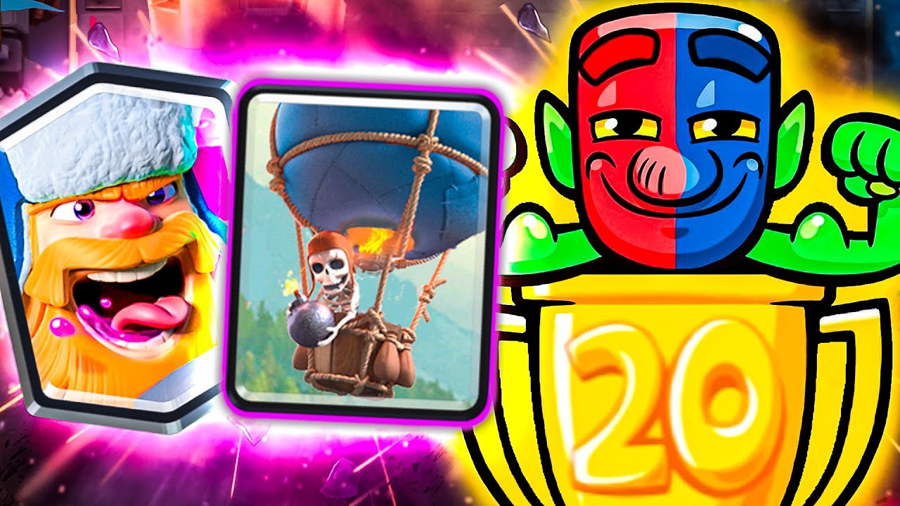 DESAFÍO 20 VICTORIAS con MAZO de *GLOBO LEÑADOR!* CLASH ROYALE