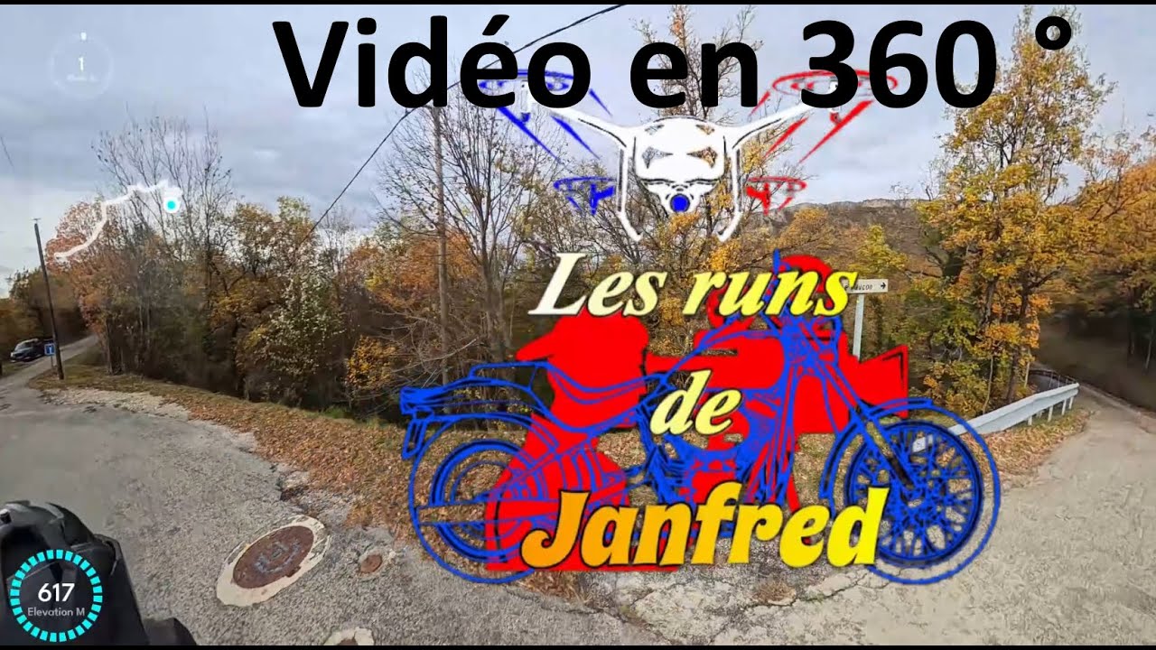 Vidéo en 360° dans le Vercors . J'emprunte une nouvelle route inconnue jusqu'alors.