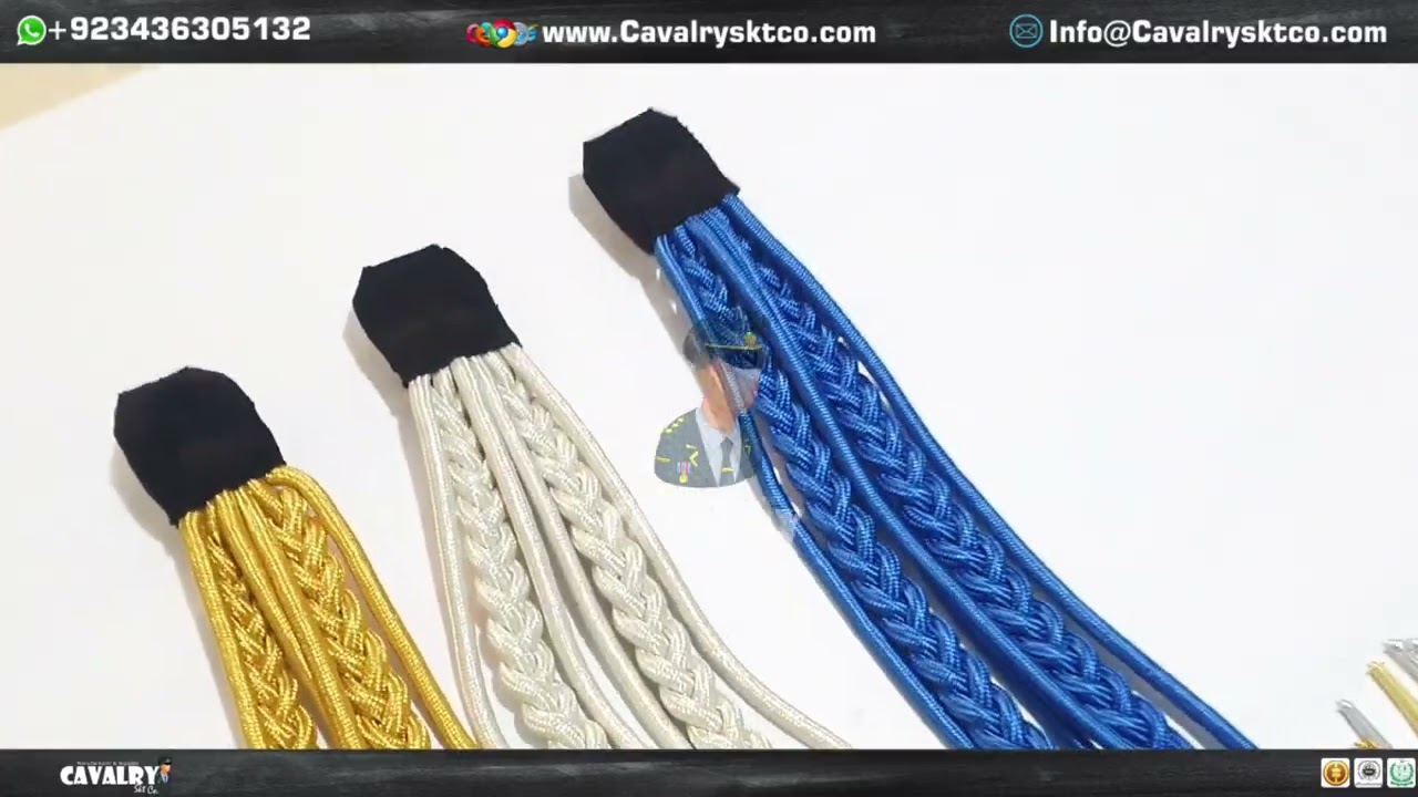 🇫🇷 Cuatom Made Military/ Police Shoulder Cords | Manufacturer | Info@cavalrysktco.com