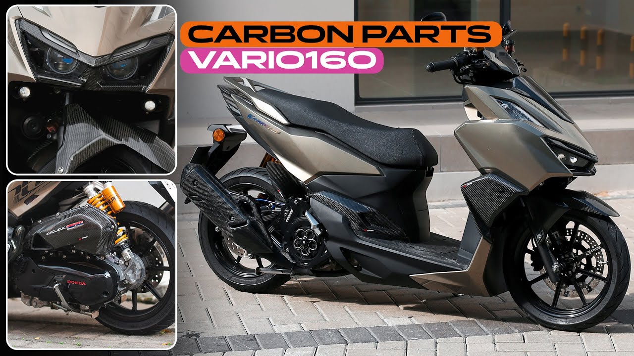 Aksesoris Carbon Vario160 ABS/CBS Buat Modif Minimalis