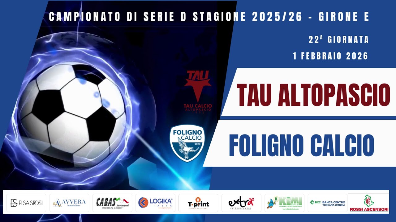 TAU ALTOPASCIO - FOLIGNO CALCIO .  HL