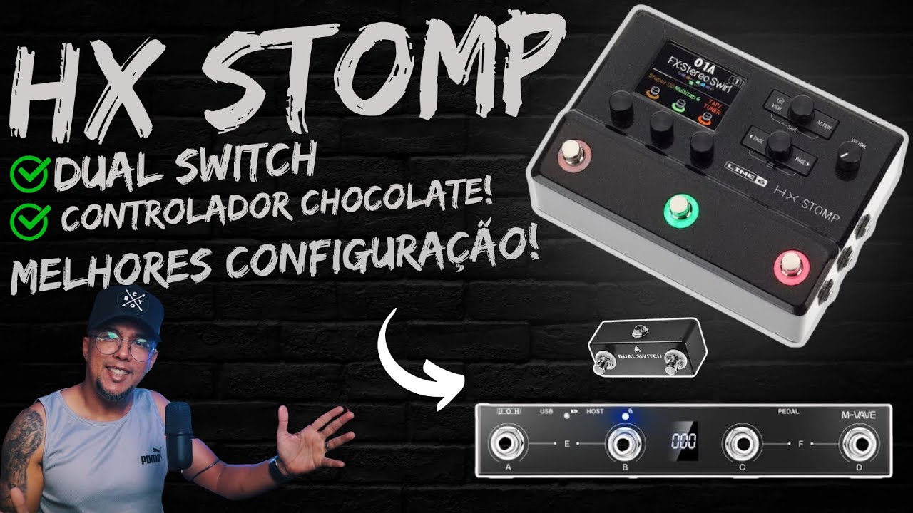HX STOMP | Como Configurar DUAL SWITCH e CHOCOLATE M-VAVE! #hxstomp #mvave