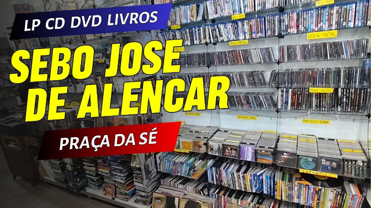 SEBO JOSÉ DE ALENCAR: Lugar mágico repleto de raridades em CDs DVDs LPs Blu-Ray Boxes Livros e HQs
