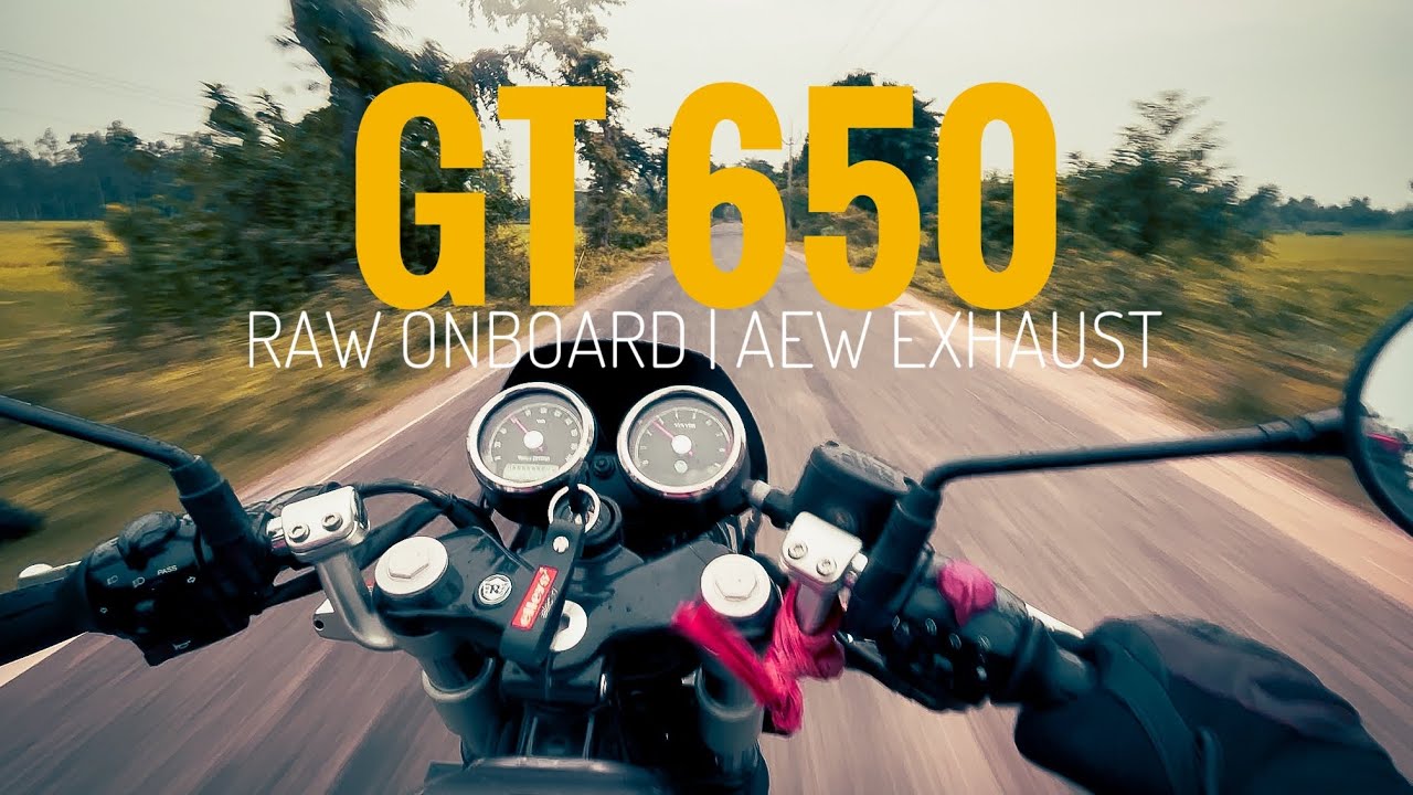 Royal Enfield Continental GT 650 AEW Exhaust | Raw Onboard POV Ride & Pure Sound
