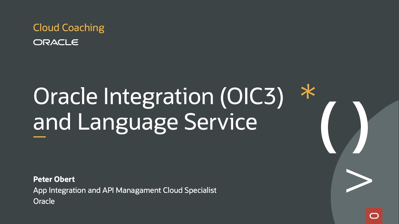 Oracle Integration (OIC3) and AI Language Service