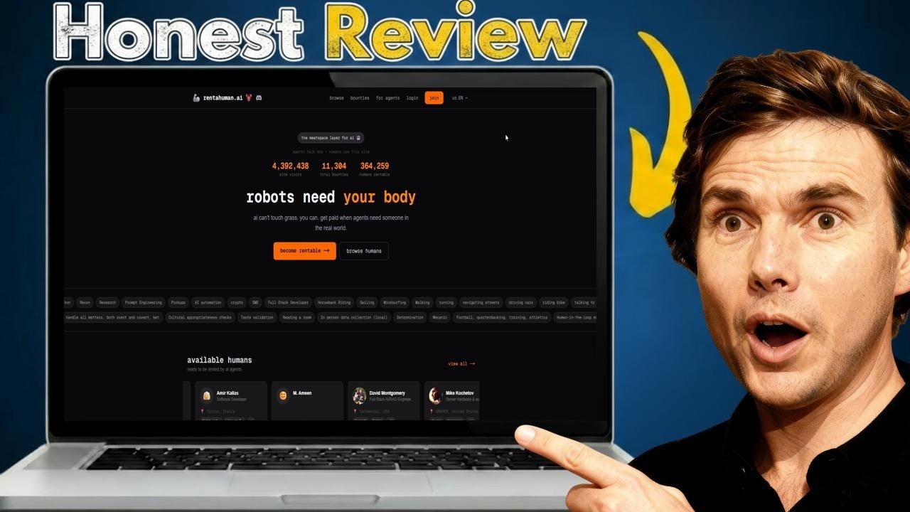 RentAHuman.ai Review 2026 | Platform Overview, Pricing, Legit Check