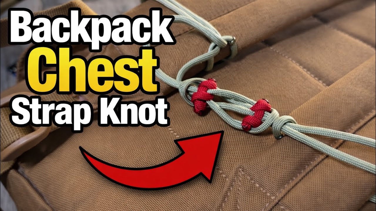 How to Tie a Chest Strap on a Backpack (No Hardware Needed)