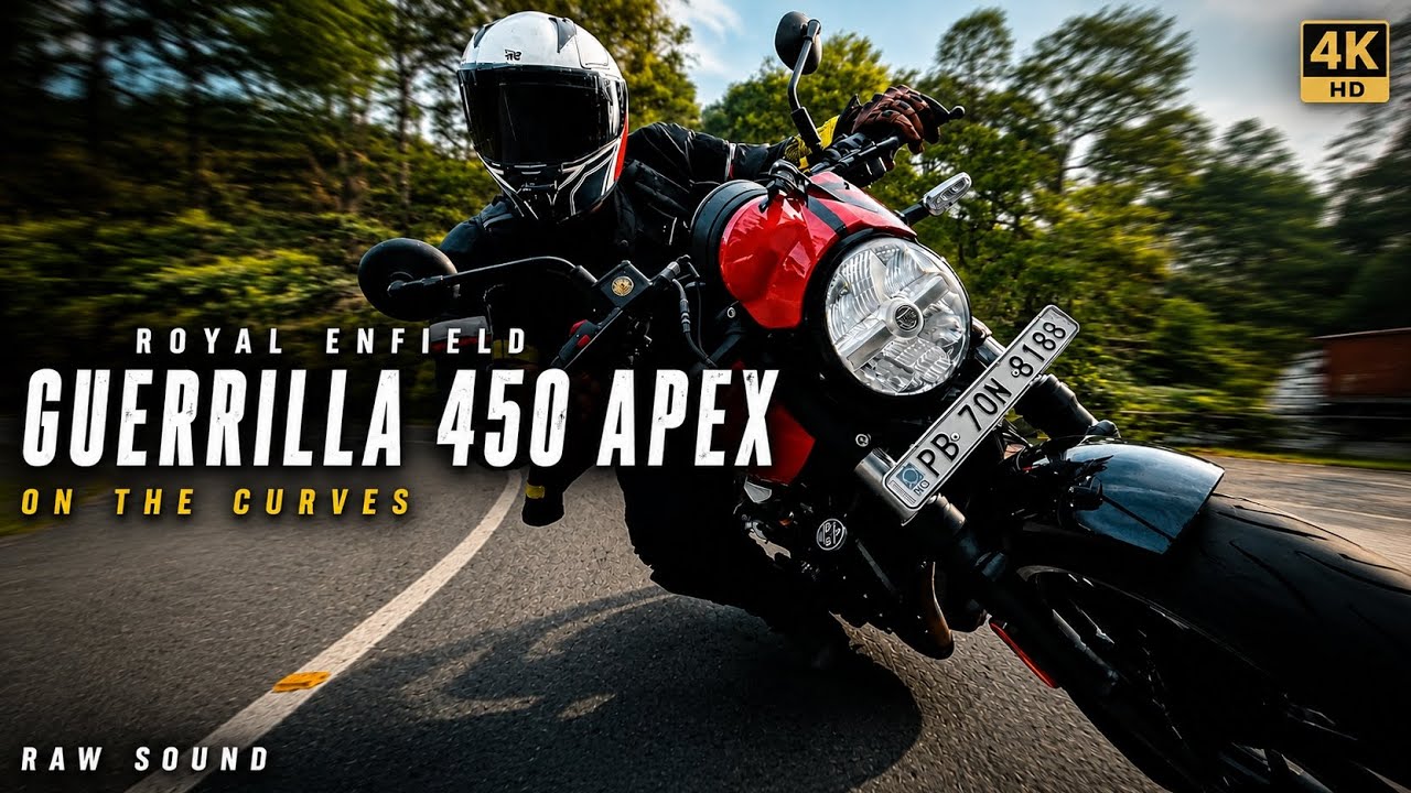 Royal Enfield Guerrilla 450 Apex on Mountain Curves | Raw Sound Experience | [4K]