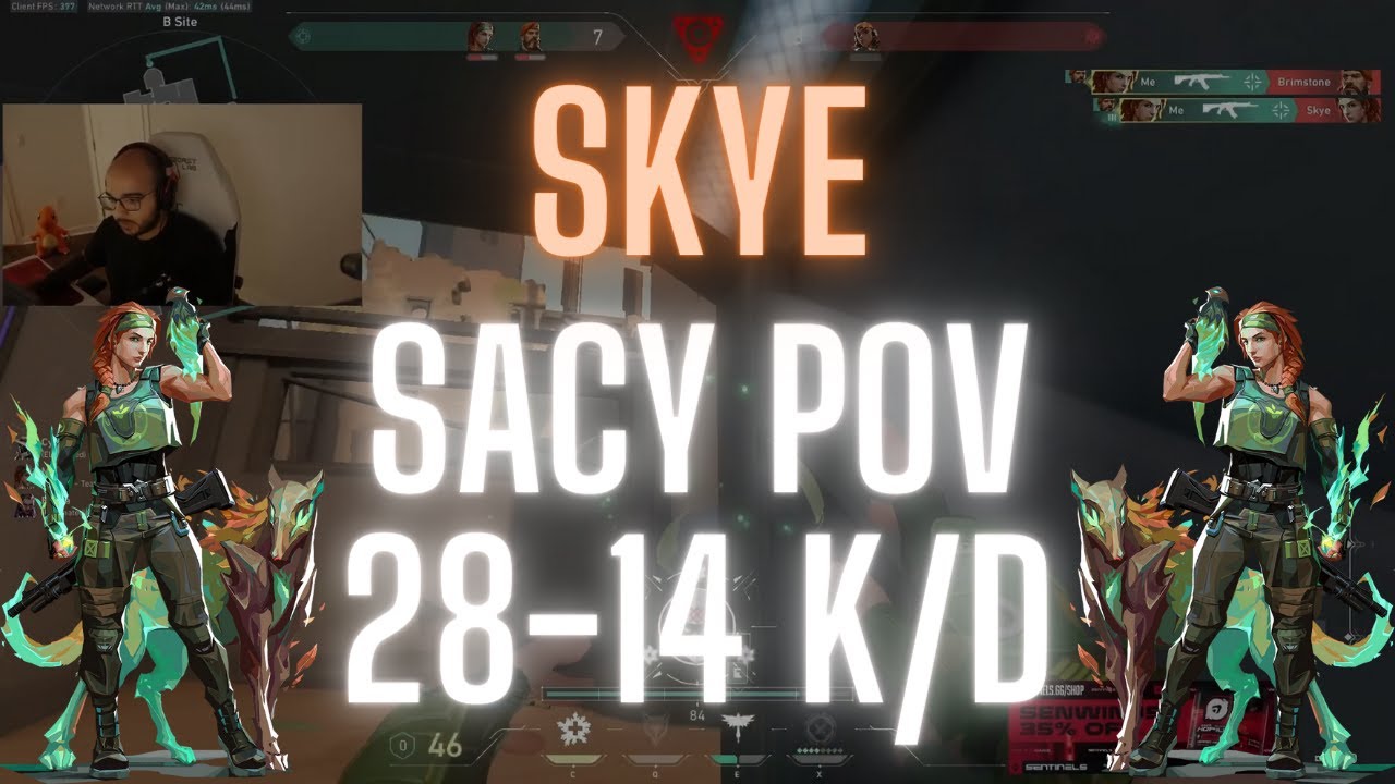 SEN Sacy POV Skye on Bind 28-14 K/D (VALORANT Pro POV)