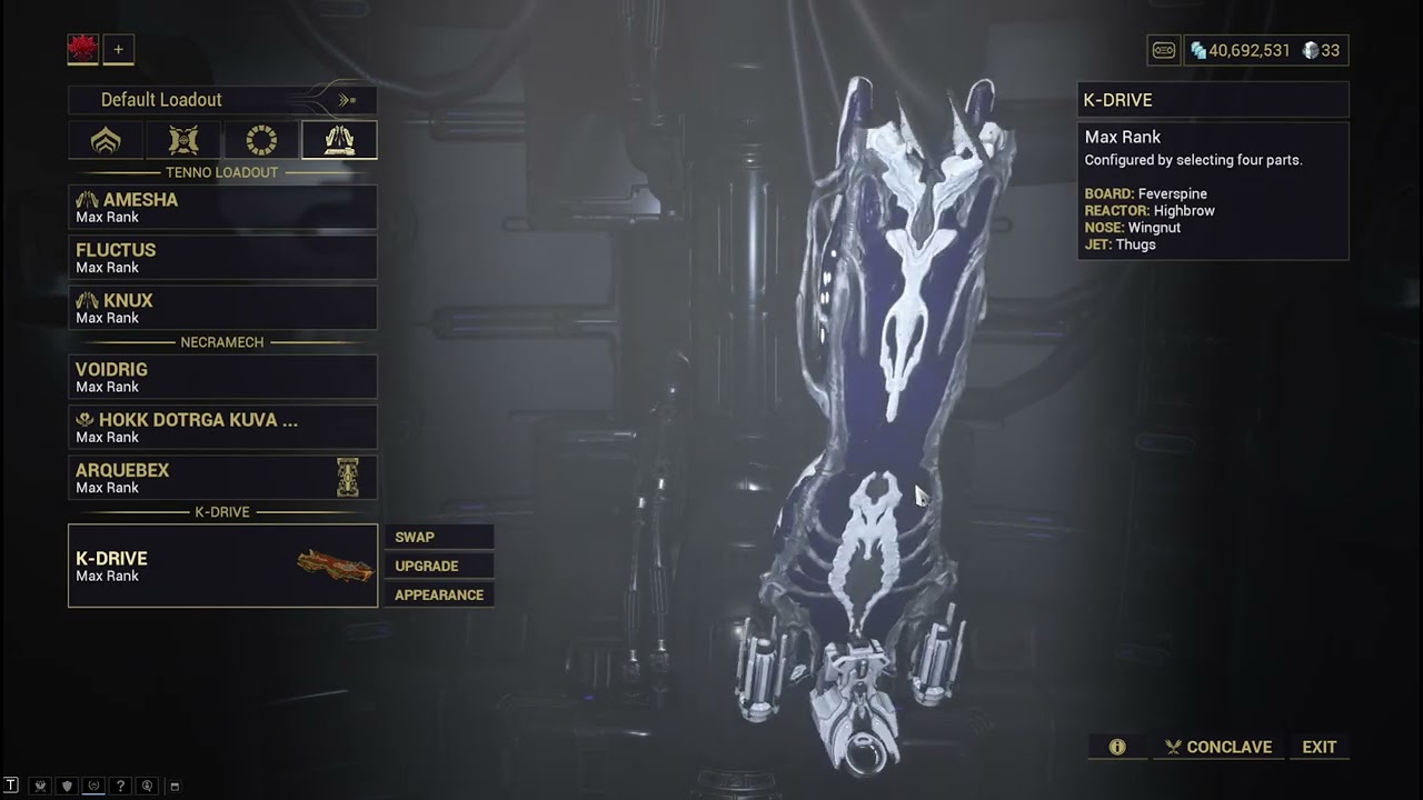 Warframe Basics With An Idiot: Modding K-Drives