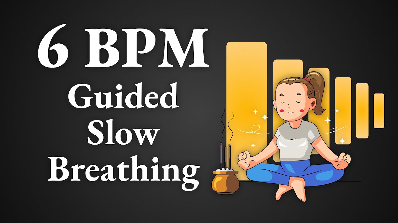 6 Breaths per Minute | Guided Breathing Exercise 5s Inhale, 5s Exhale