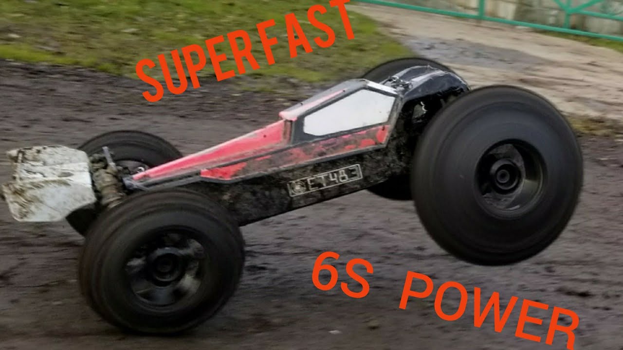 TEKNO ET48.3 6S, CRAZY POWER, FLIPS AND WHEELIES!! SLOW MOTION! New Badlands tires and  6s battery!