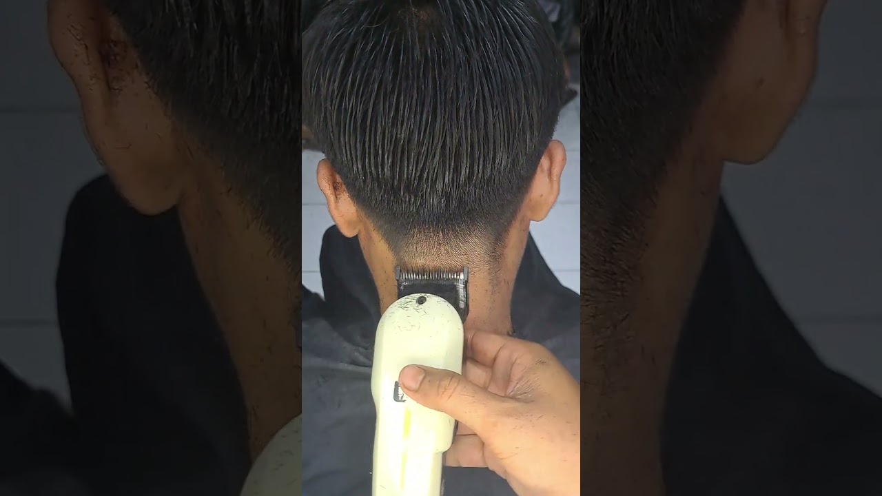 Cara potong rambut bagian belakang agar rapi #tutorialcukurrambut #modelrambut #shorts