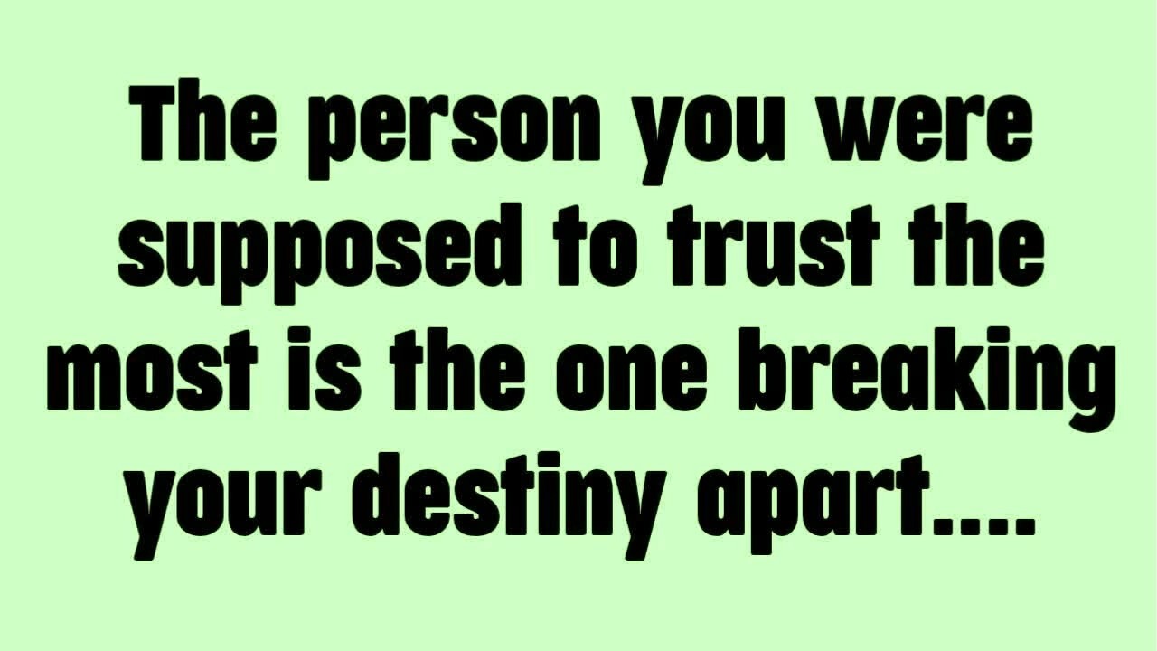 💸 The person you were supposed to trust the most is the one breaking your destiny apart....