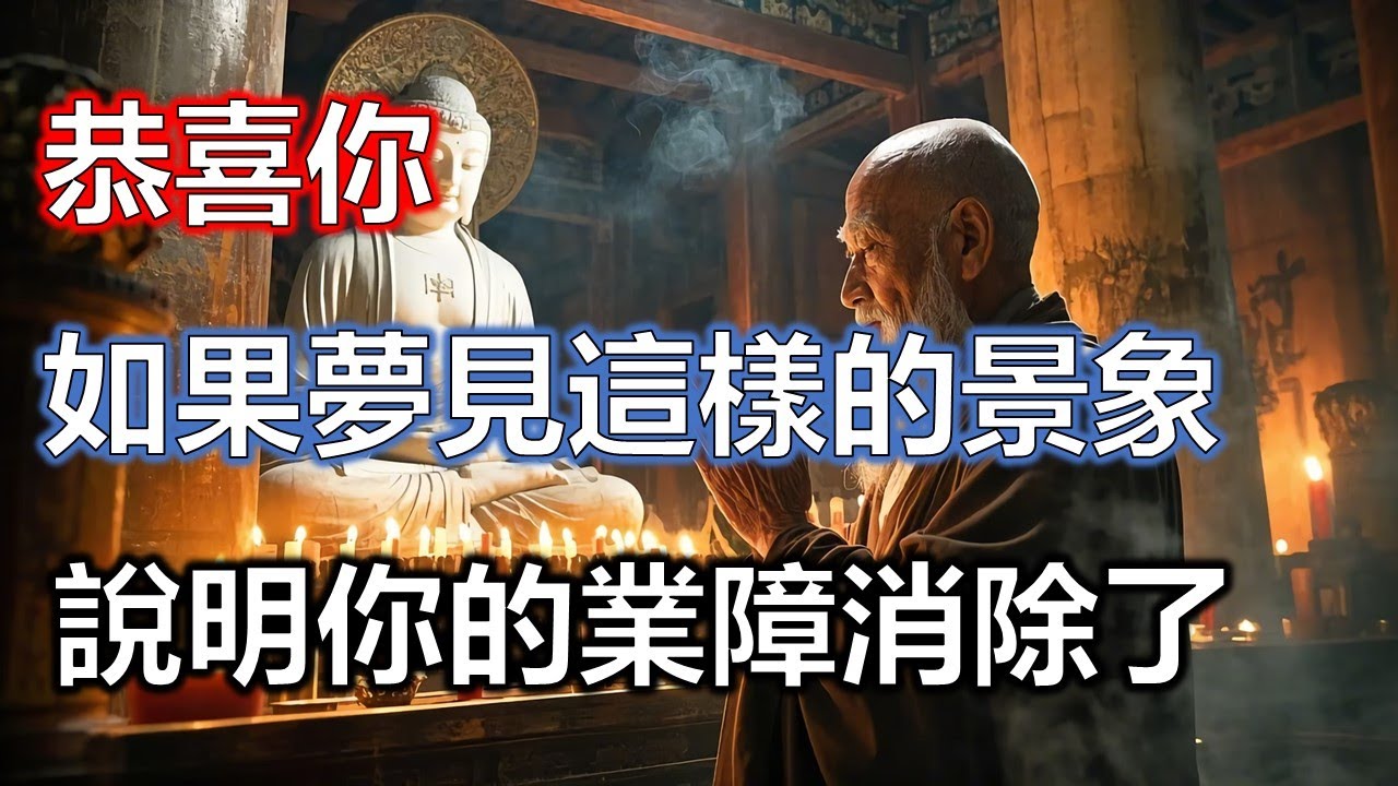 恭喜你！如果你夢見這樣的景象，說明你的業障消除了#佛學#智慧#因果