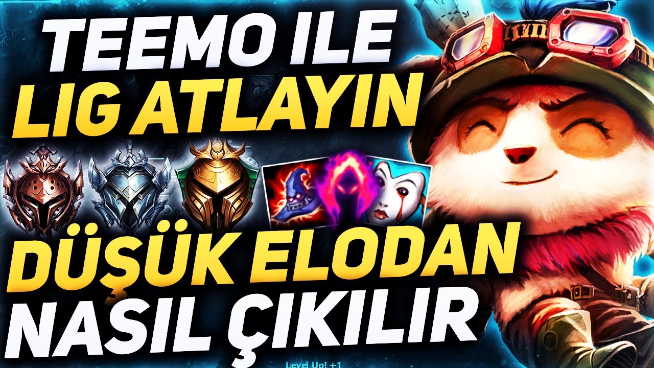 TEEMO İLE DÜŞÜK ELODAN NASIL ÇIKILIR ? | TEEMO ÖĞRETİCİ OYNANIŞ | Emre Bey