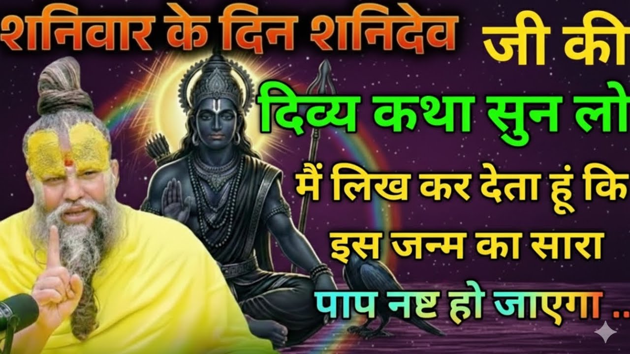 शनिवार के दिन अगर शनिदेव की आप यह कथा सुनेंगे तो में लिख कर देता हूं सारा पाप नष्टll peremanandji