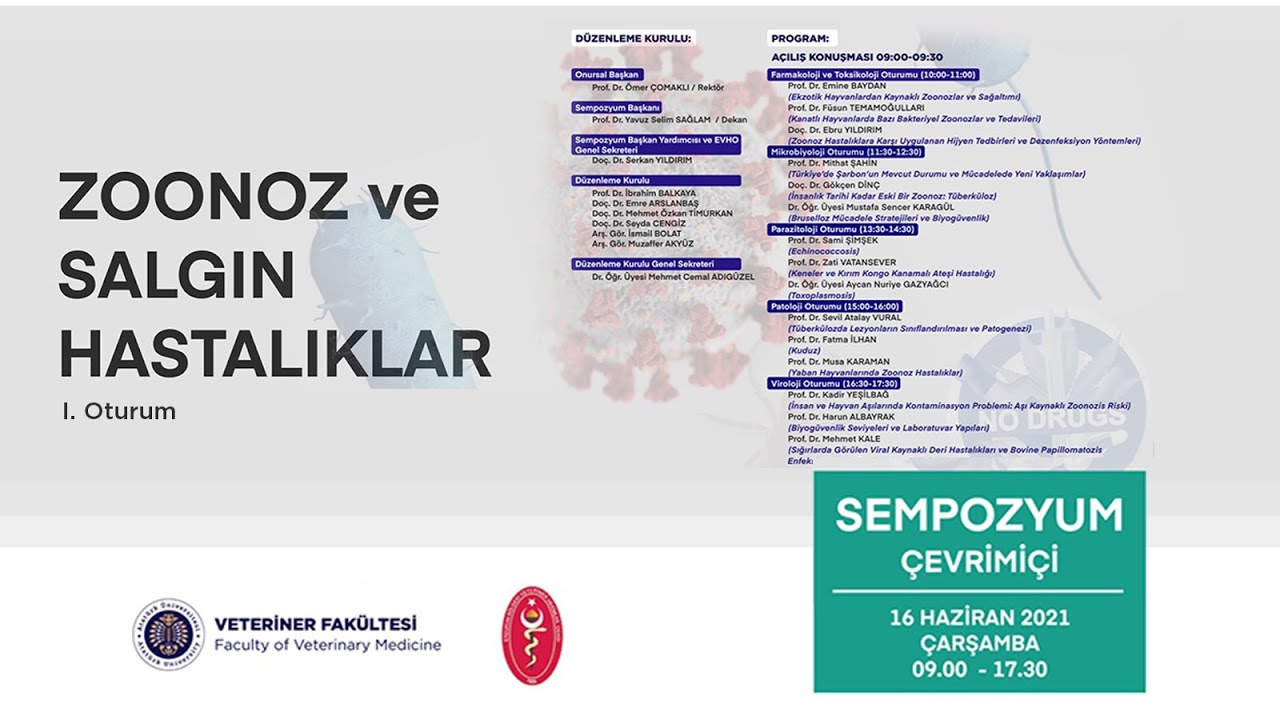 Zoonoz ve Salgın Hastalıklar Sempozyumu - I. Oturum
