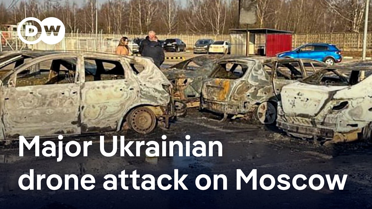One of the largest ever Ukrainian drone attacks on Moscow kills three, Russia says |&nbsp;DW News