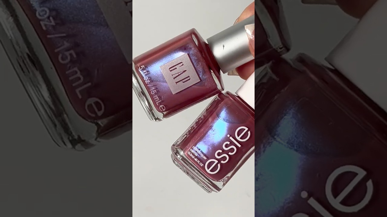 Comparison: 90s GAP Jewel vs Essie Flirty Flutters