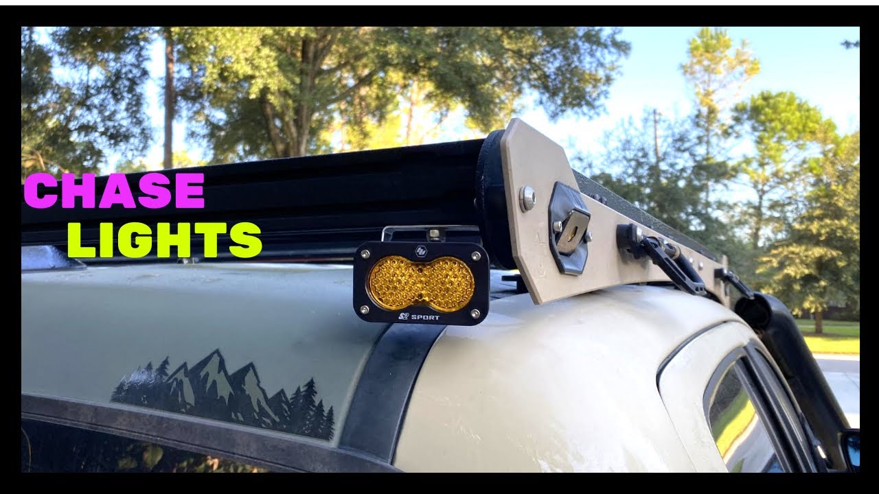 Baja Design S2 Sports Chase lights Install on the Prinsu Roof Rack | (2017 Tacoma)