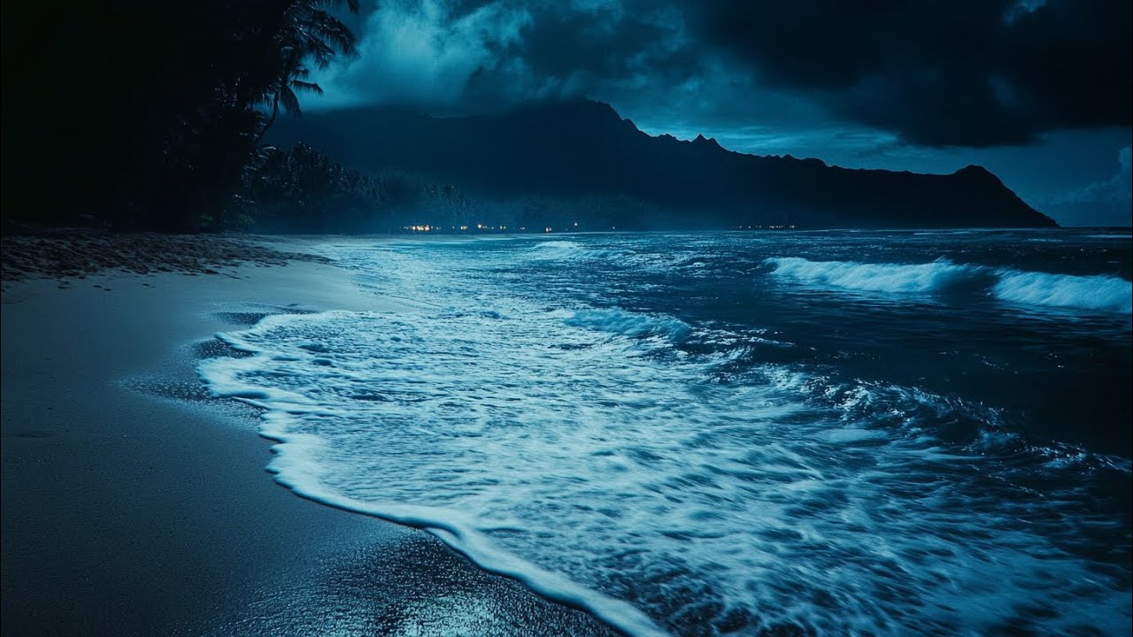 Deep Sleep Ocean Waves | 9 Hours of Soothing Sounds - Quiet Night For Peaceful Sleep