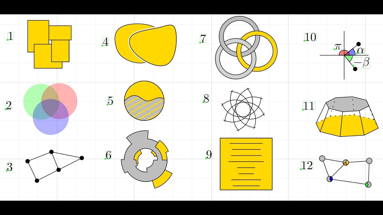 How to create these figures in Ipe drawing editor