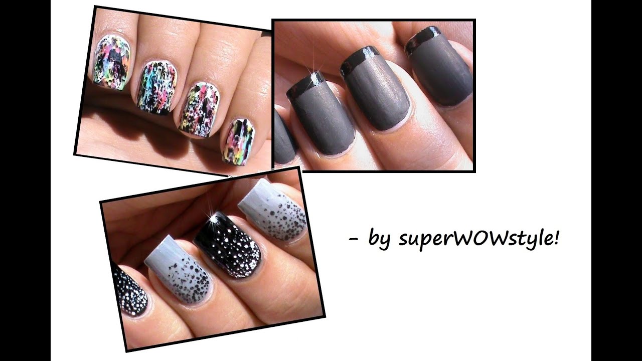 3 Easy Nail Designs : *Lazy Girls & Beginners Nail Art*