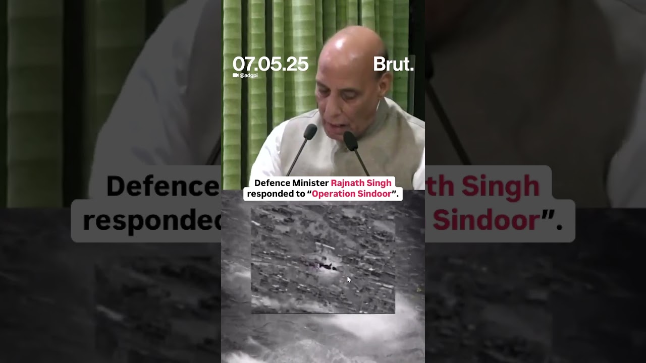 Defence Minister Rajnath Singh responded after India struck nine terror camps in Pakistan on May 7.